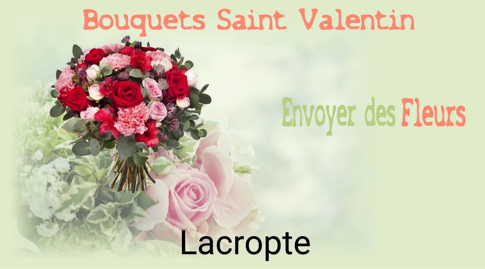 Roses de Saint-Valentin livrées à Lacropte